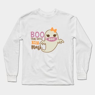 Boo Time With My Mask Long Sleeve T-Shirt